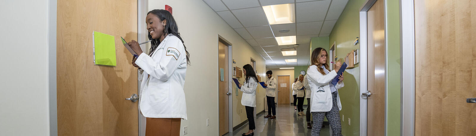 photo of students in the skills assessment and training center