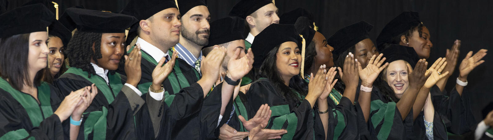 photo of graduates at commencement