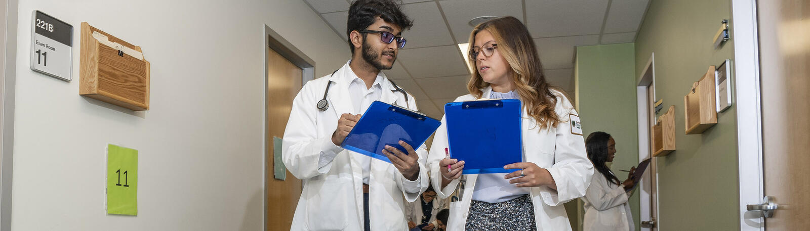 photo of medical students in a facility