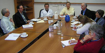 photo of WSU faculty and student team members with staff at the Western Galilee Hospital, Israel