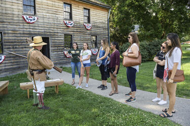 photo of students at carillon historical park